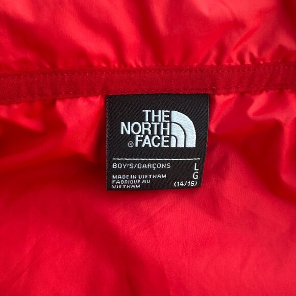 The North Face Jacket Boys L (14/16) Quilted Sweater Fleece Hoodie Full Zip - Picture 4 of 4